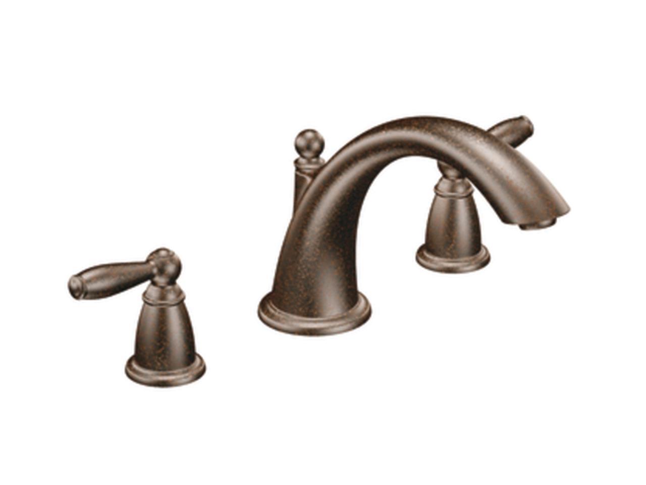 Moen Brantford Two-Handle Low-Arc Widespread Bathroom Faucet Without