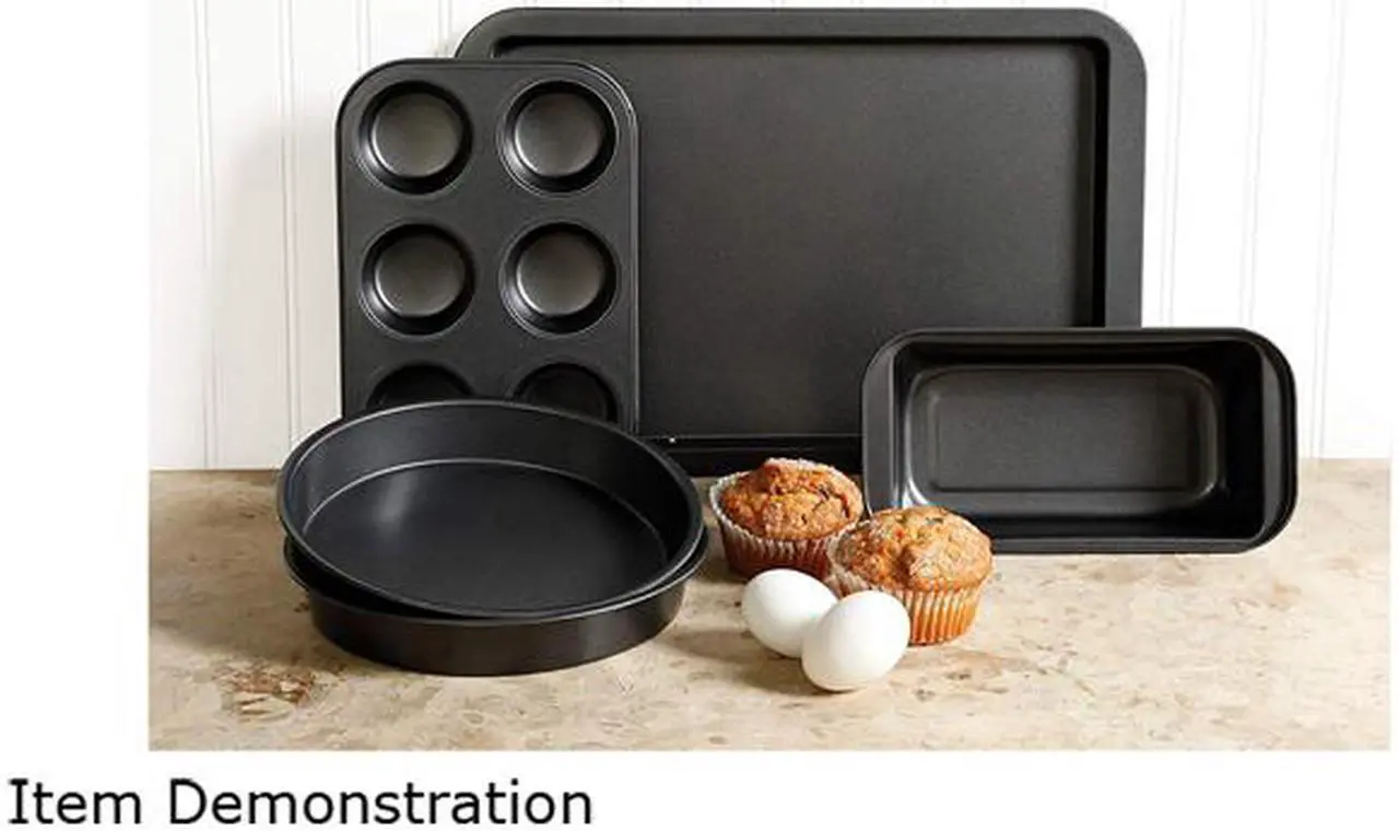 Alt view image 7 of 7 - Sunbeam 76893.05 Kitchen Bake 5-Piece Bakeware Set, Carbon Steel