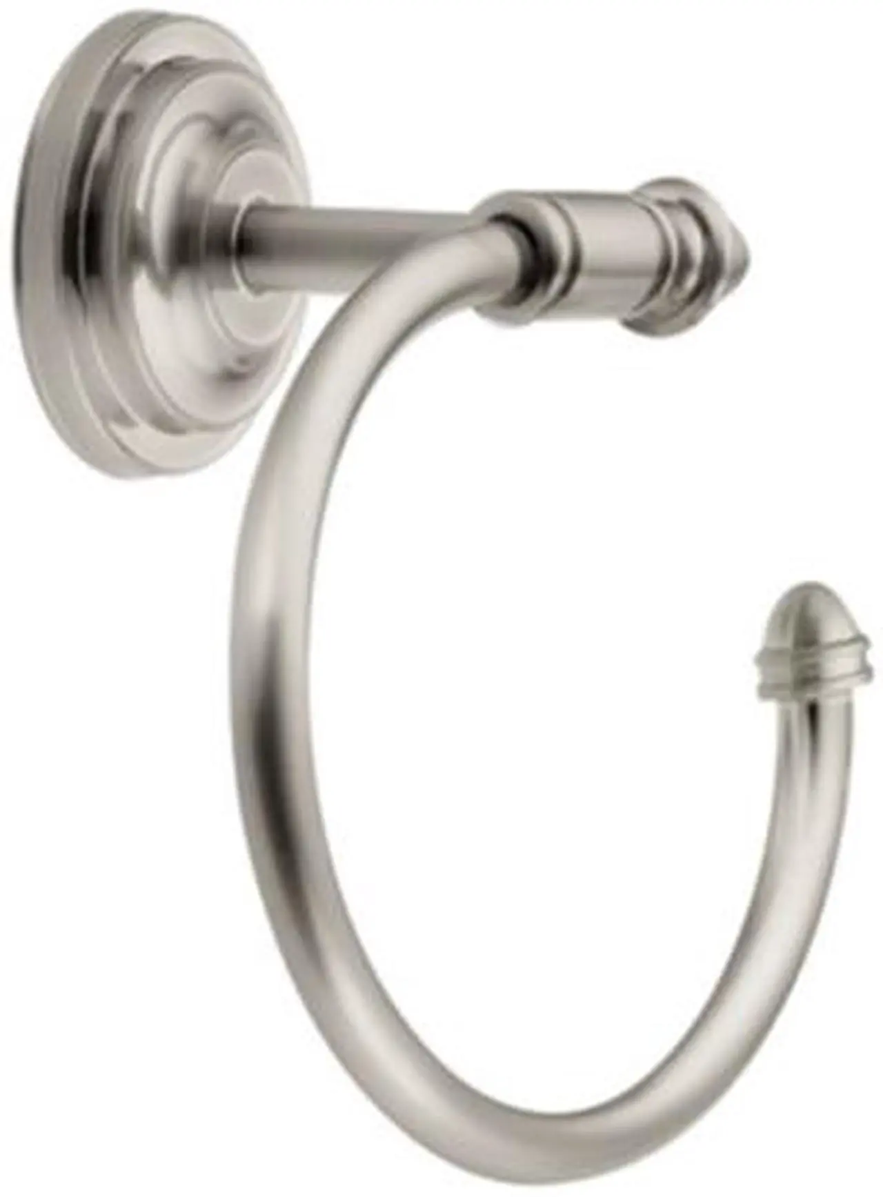 MOEN DN4186BN Stockton Brushed Nickel Towel Ring - Newegg.com