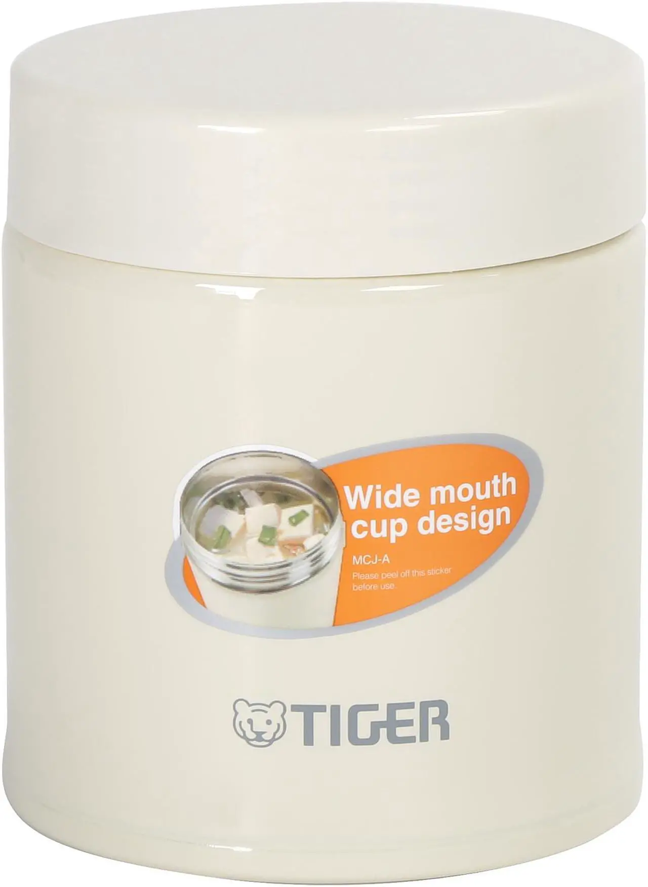 Main image of Tiger MCJ-A050-CK Stainless Steel Vacuum Insulated Food Jar, 16-Ounce, Cauliflower White