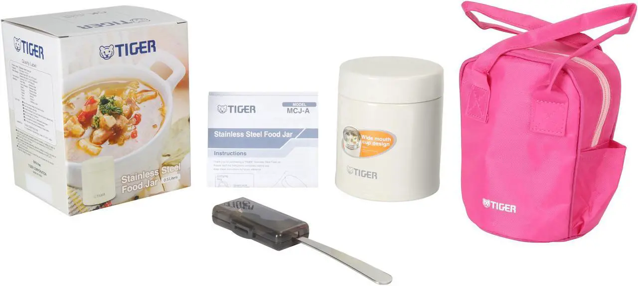 Alt view image 5 of 4 - Tiger MCJ-A050-CK Stainless Steel Vacuum Insulated Food Jar, 16-Ounce, Cauliflower White