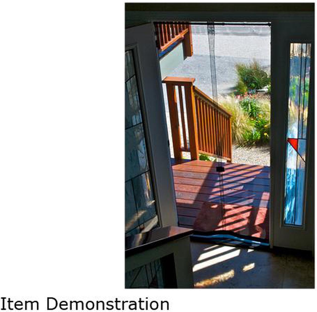 Alt view image 2 of 2 - Bug Off Instant Screen 72"R 72" X 80" French Reversible Bug Off Instant Screen Door