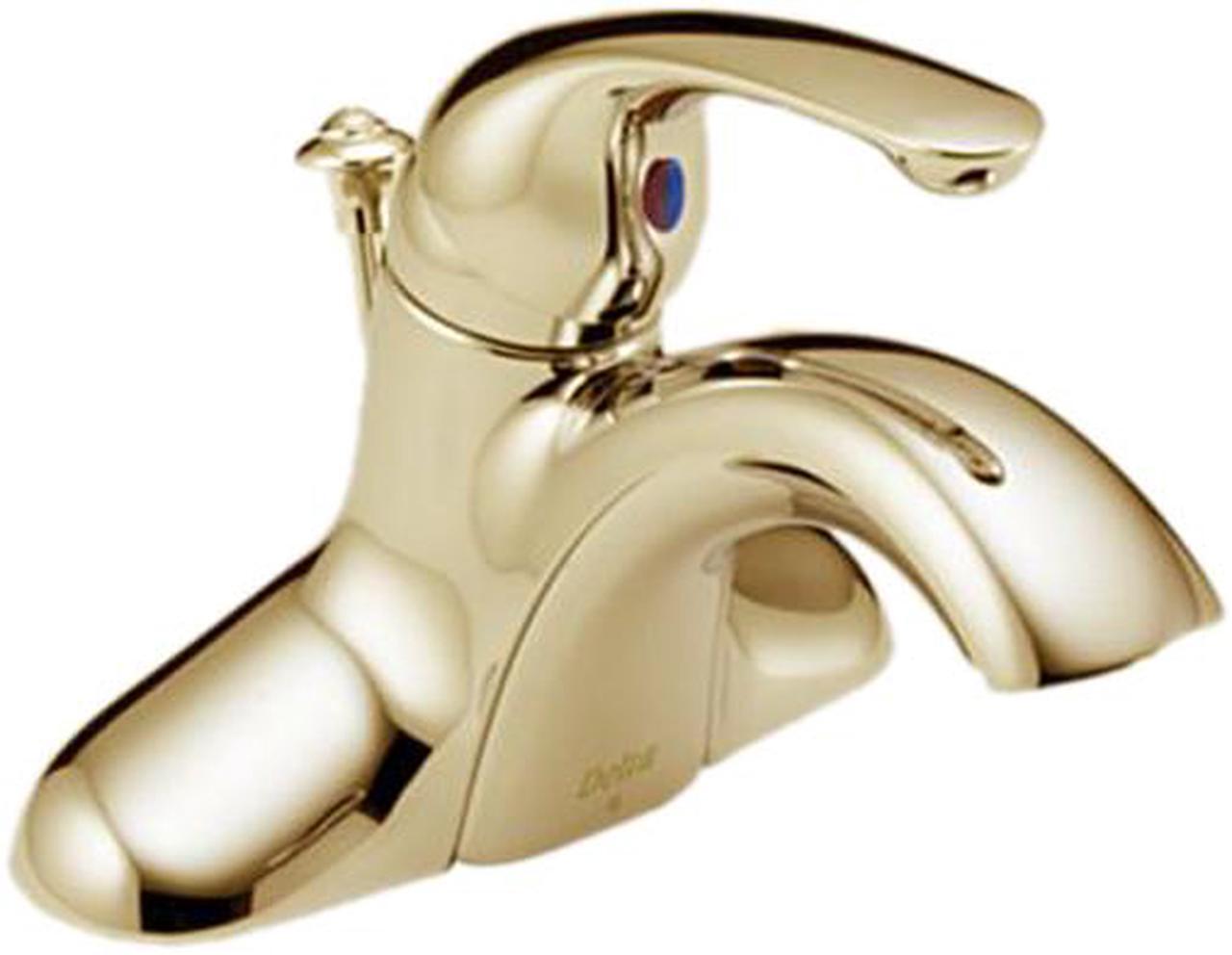 Main image of DELTA 544-PB-DST 4" Centerset Innovations Single Handle Centerset Lavatory Faucet Polished Brass