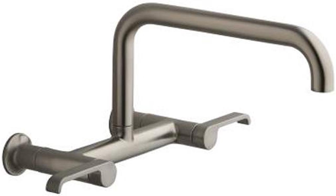 Main image of KOHLER K-6127-4-VS Torq Wall-Mount Bridge Kitchen Faucet Stainless