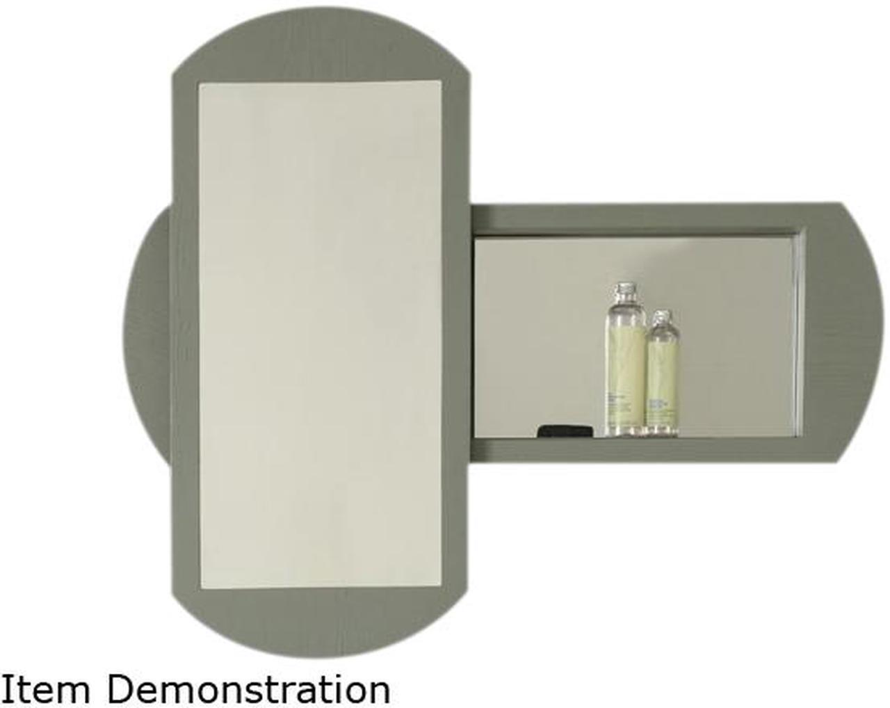 Main image of Decolav 9721-SLT 36 x 30 Gabrielle Sliding Mirrored Wall Cabinet - Slate