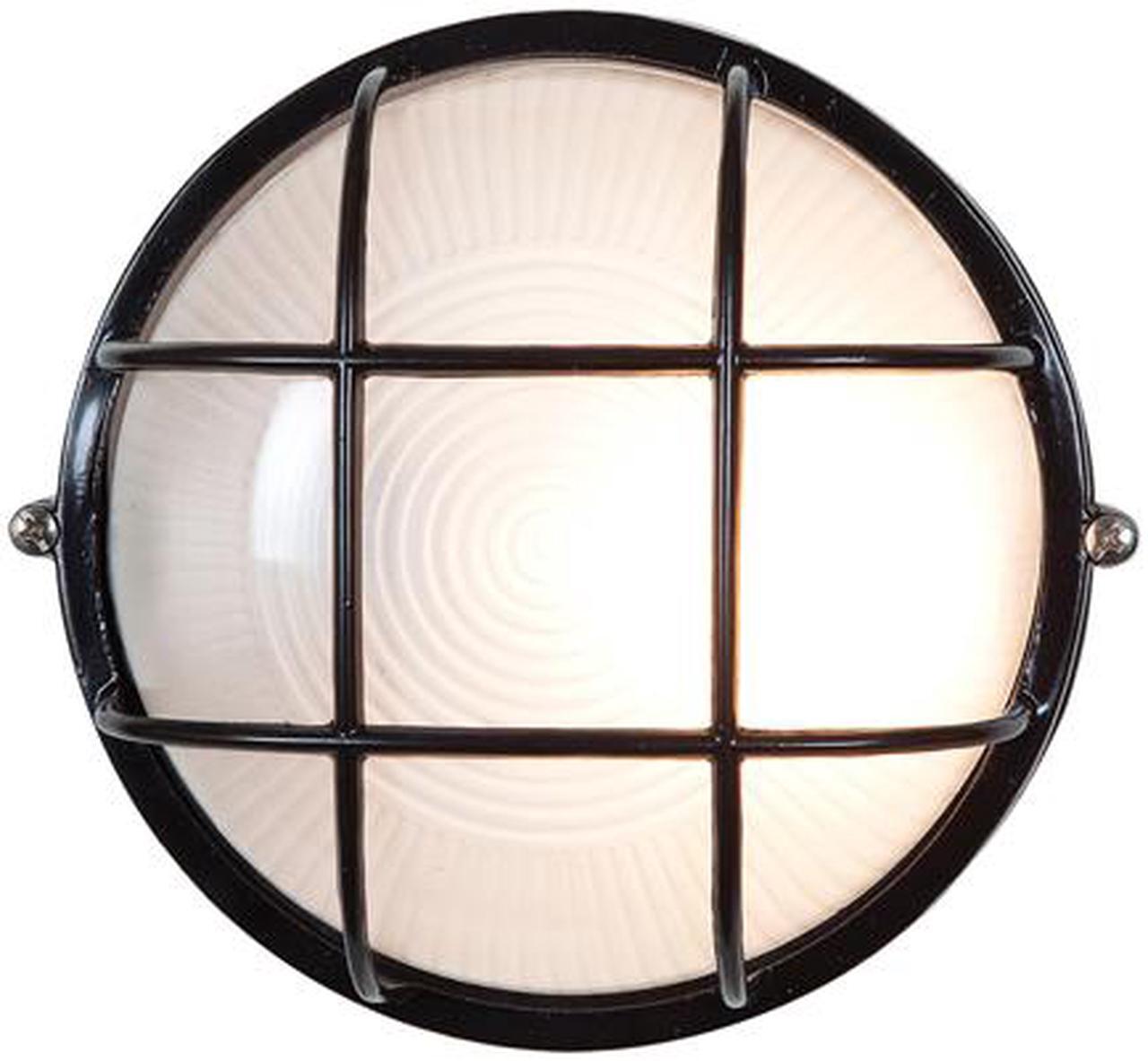Main image of Access Lighting 20294-BL/FST Nauticus 1 Light 7 inch Black Outdoor Flush Mount