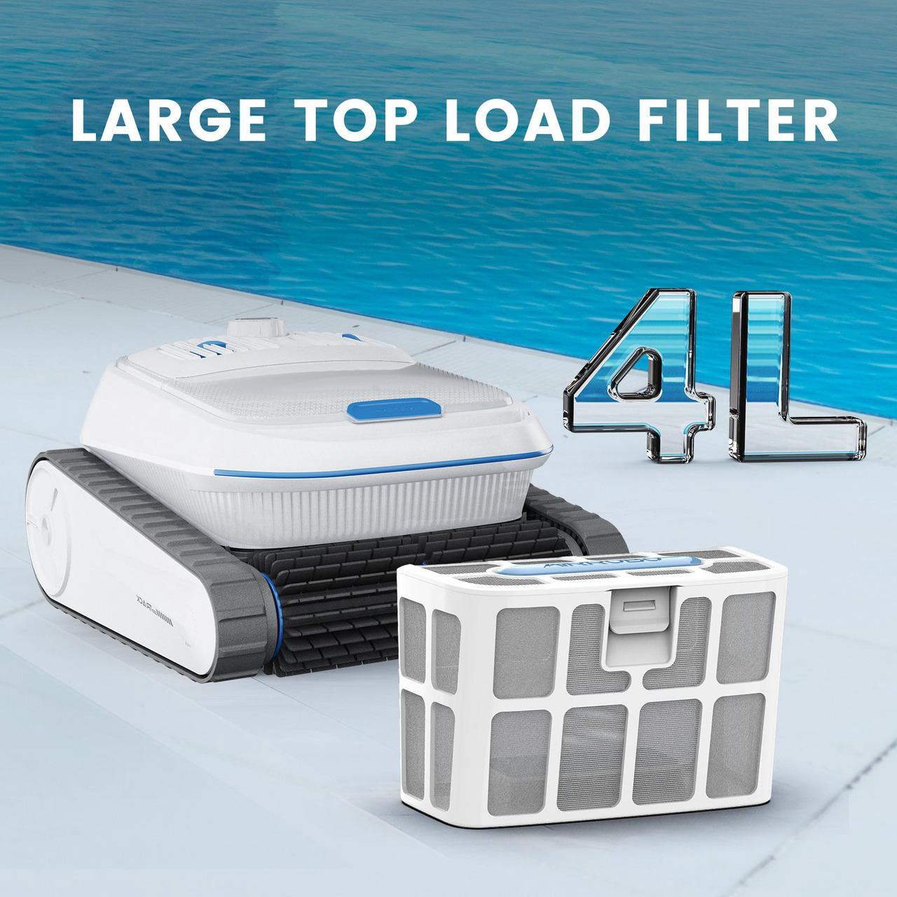 Open Box: AIRROBO All-In-1 Pool Cleaner + Surface Skimmer (Floor, Walls, Waterline and Surface Cleaning),150min Runtime - Newegg.com - Open Box condition - Image 37