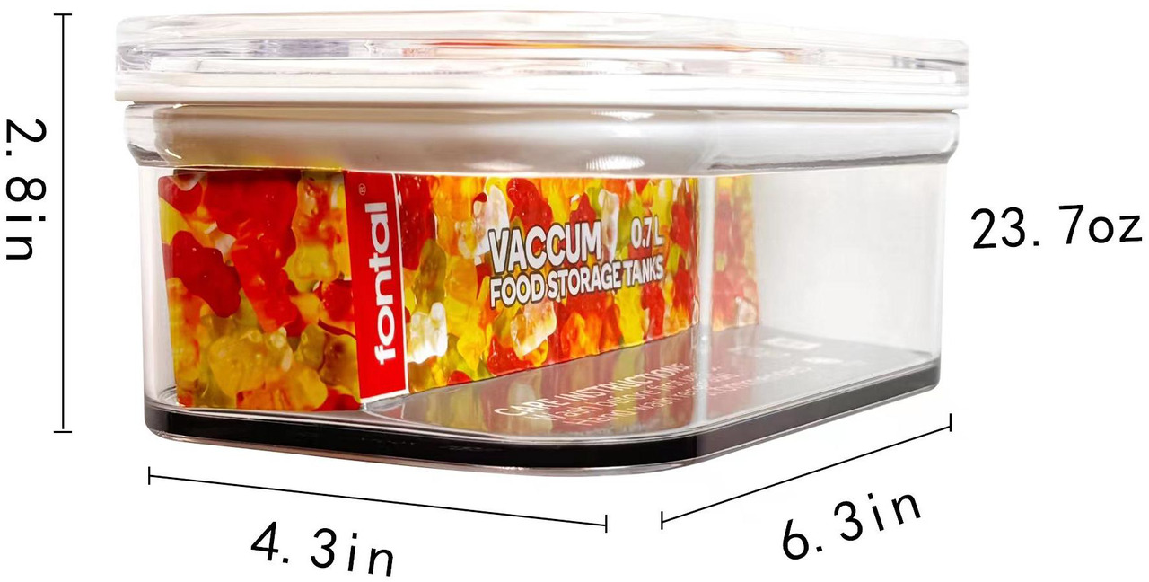 Open Box: FONTAL Electric Vacuum Sealer Machine with 4 Airtight Food Storage Container (0.7Qt / 1.8Qt / 2.8Qt / 3.7Qt) Meal Prep, Leakproof - Newegg.com - Open Box condition - Image 22