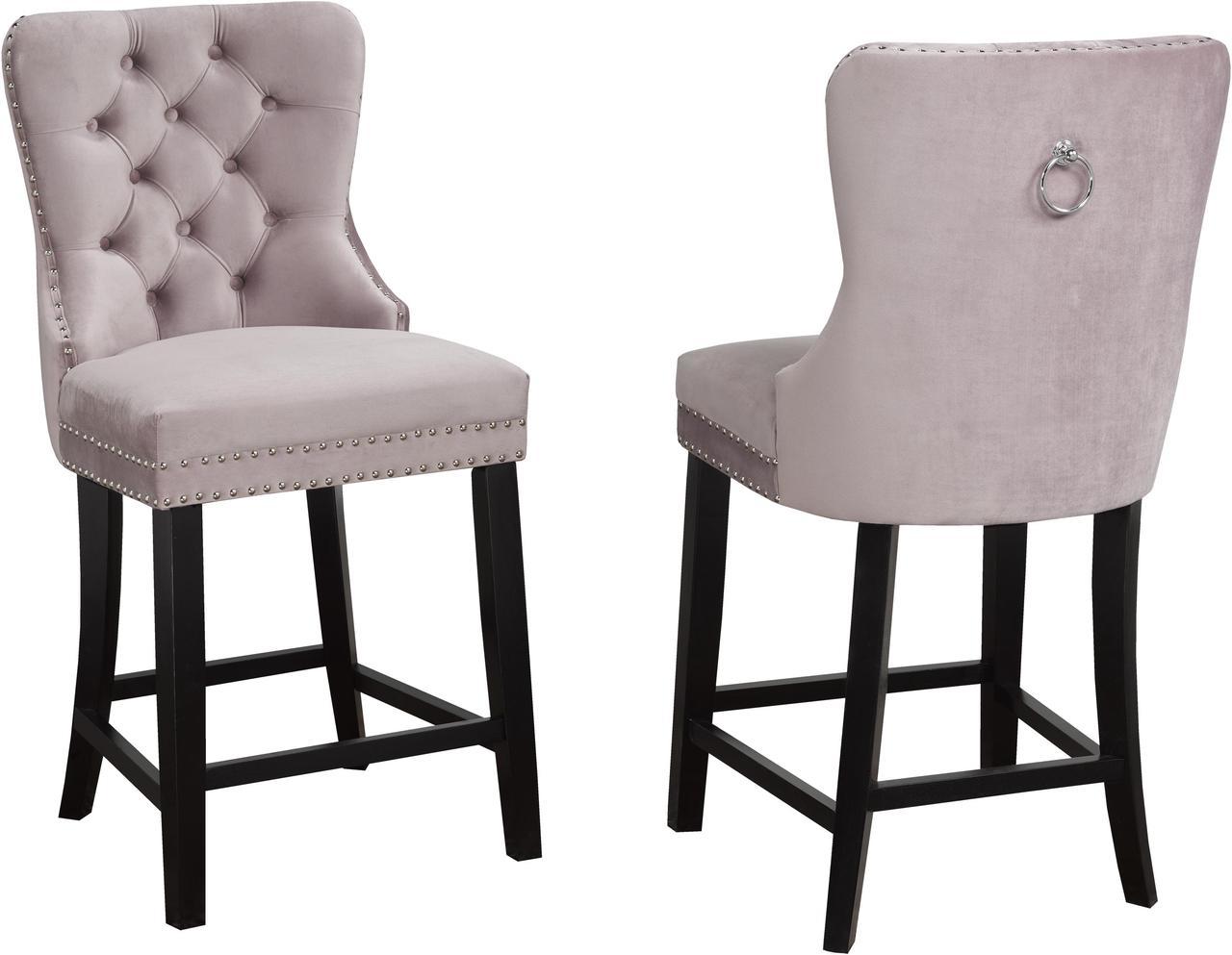 Brassex Counter Stool - Set of 2 - Salmon  (F458-B26 SM)