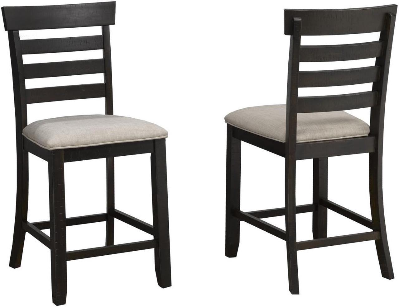 Brassex Ediva Counter Stool - Set of 2 - Espresso  (TN-270CSC)