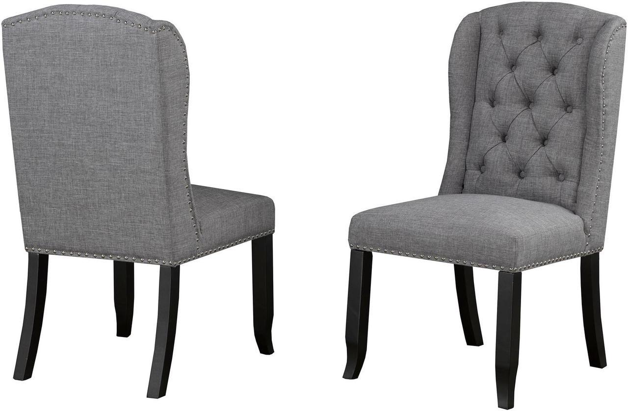 Brassex Memphis Dining Chair - Set of 2 - Grey  (6777-22GY)