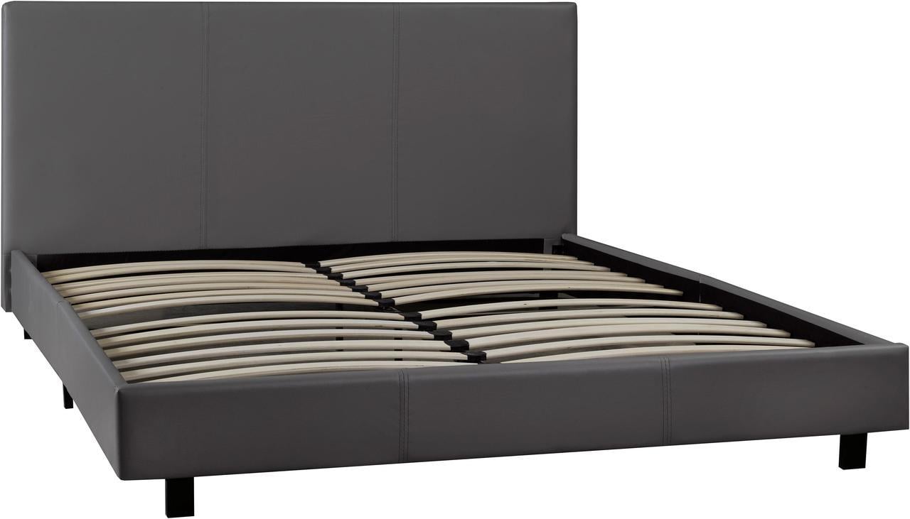 Brassex Queen Platform Bed - Grey  (3032 Q GR)