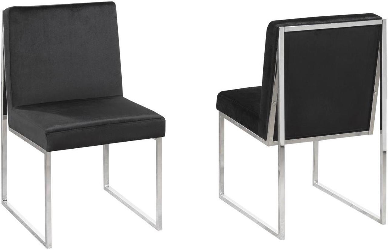 Brassex Barton Dining Chair - Set of 2 - Black  (3656-CF BLK)