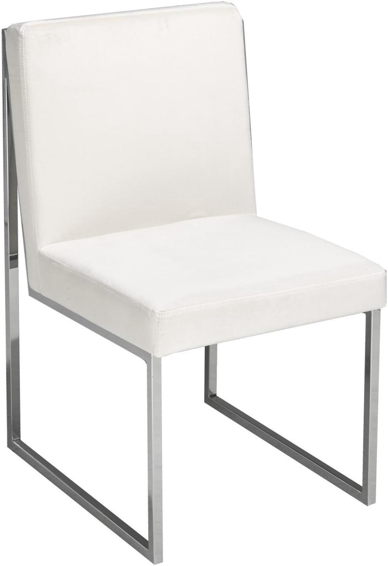 Brassex Barton Dining Chair - Set of 2 - White  (3656-CF WH)