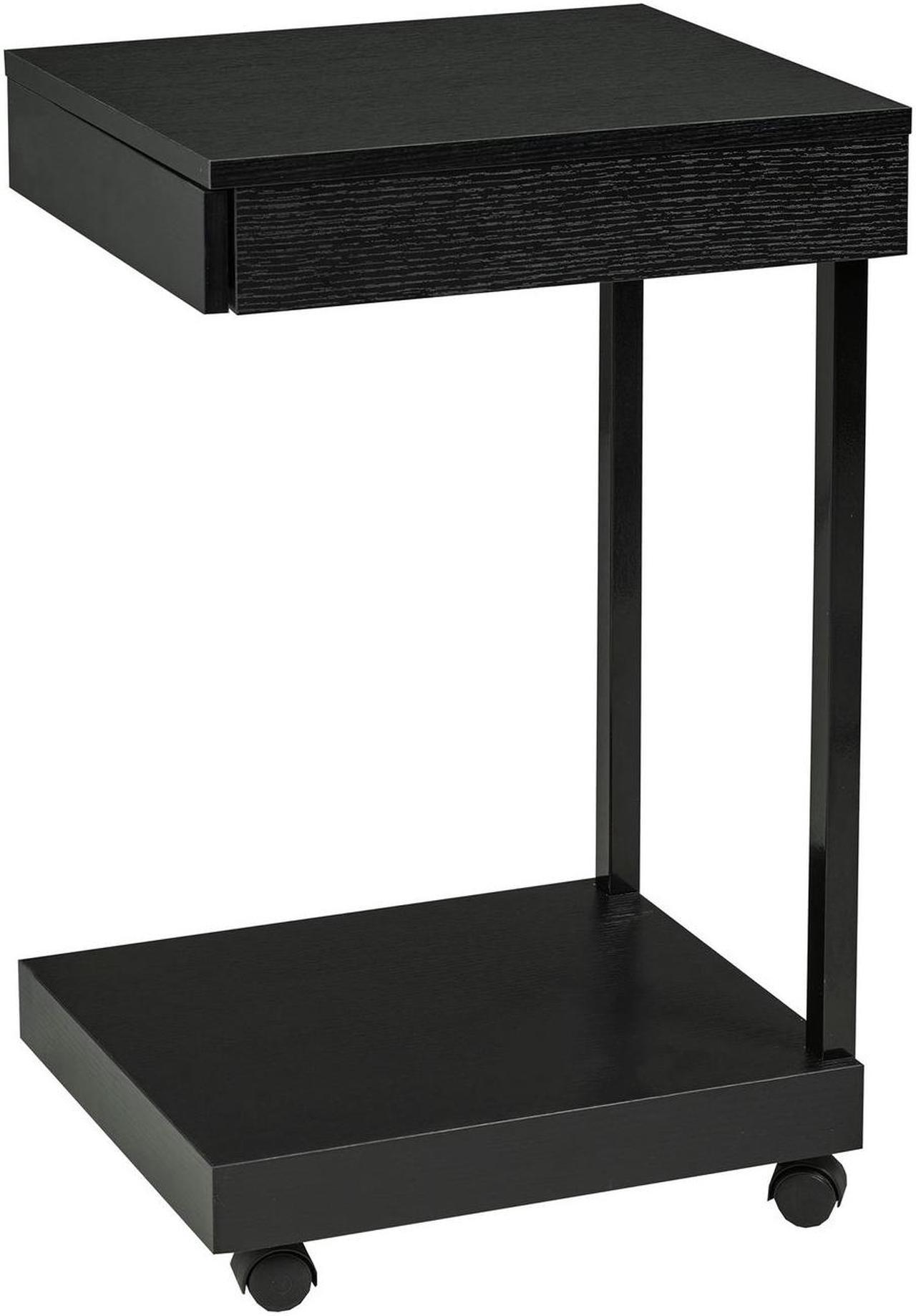 Brassex Laptop Stand with Storage - Black  (18009)