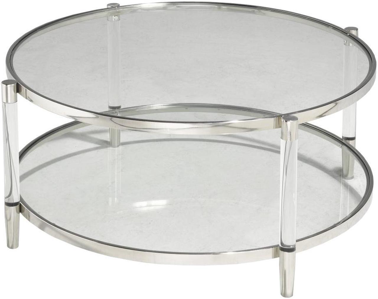 Brassex Emma Coffee Table - Acrylic/Silver  (1320 C)