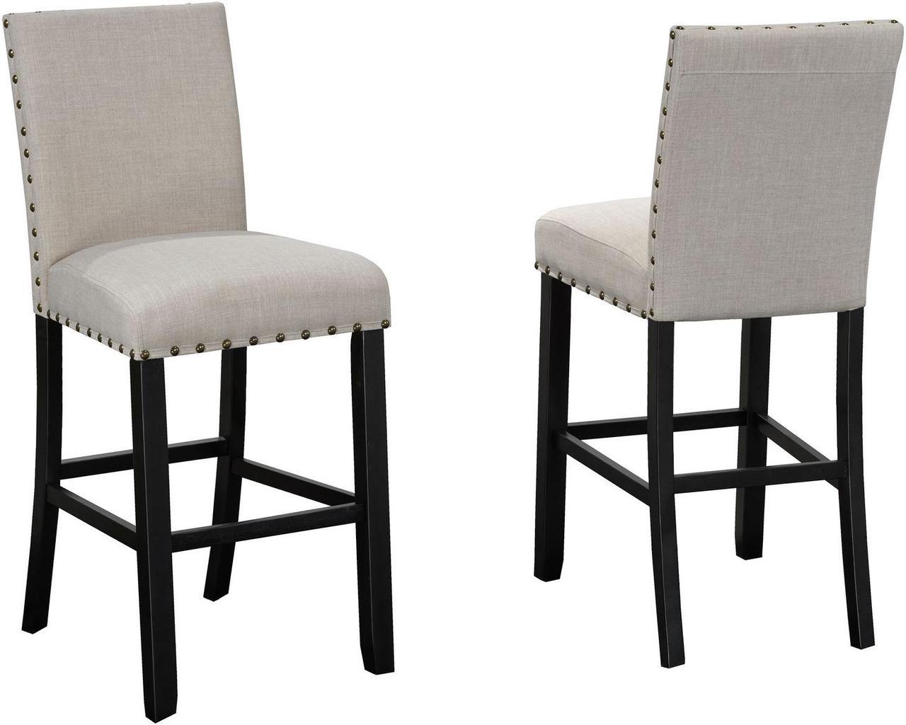 Brassex Counter Stool - Set of 2 - Beige  (162-29 BEI)