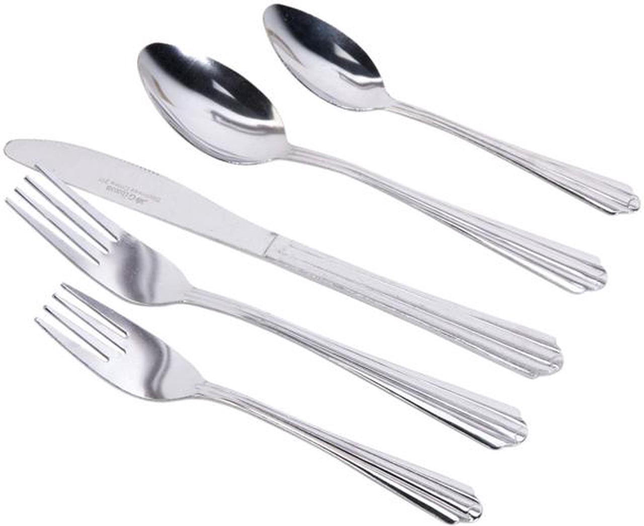 Main image of Gibson Overseas Everyday Taquan 45 Piece Stainless Steel Flatware Set