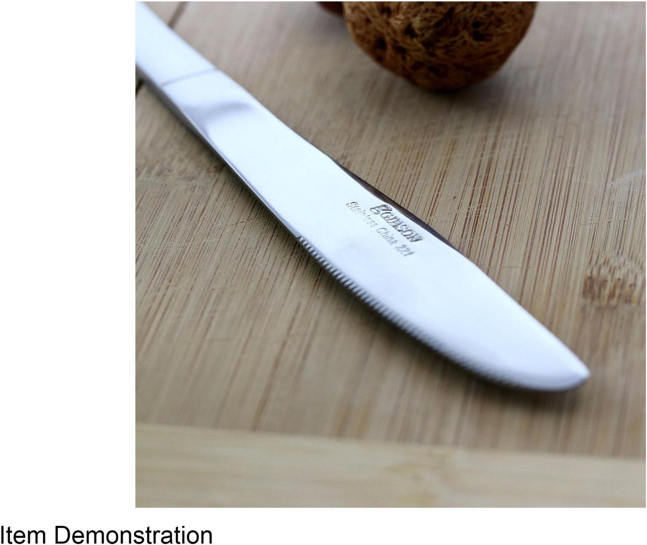 Alt view image 6 of 6 - Gibson Home Classic Profile 36 Piece Stainless Steel Dinner Knife Set