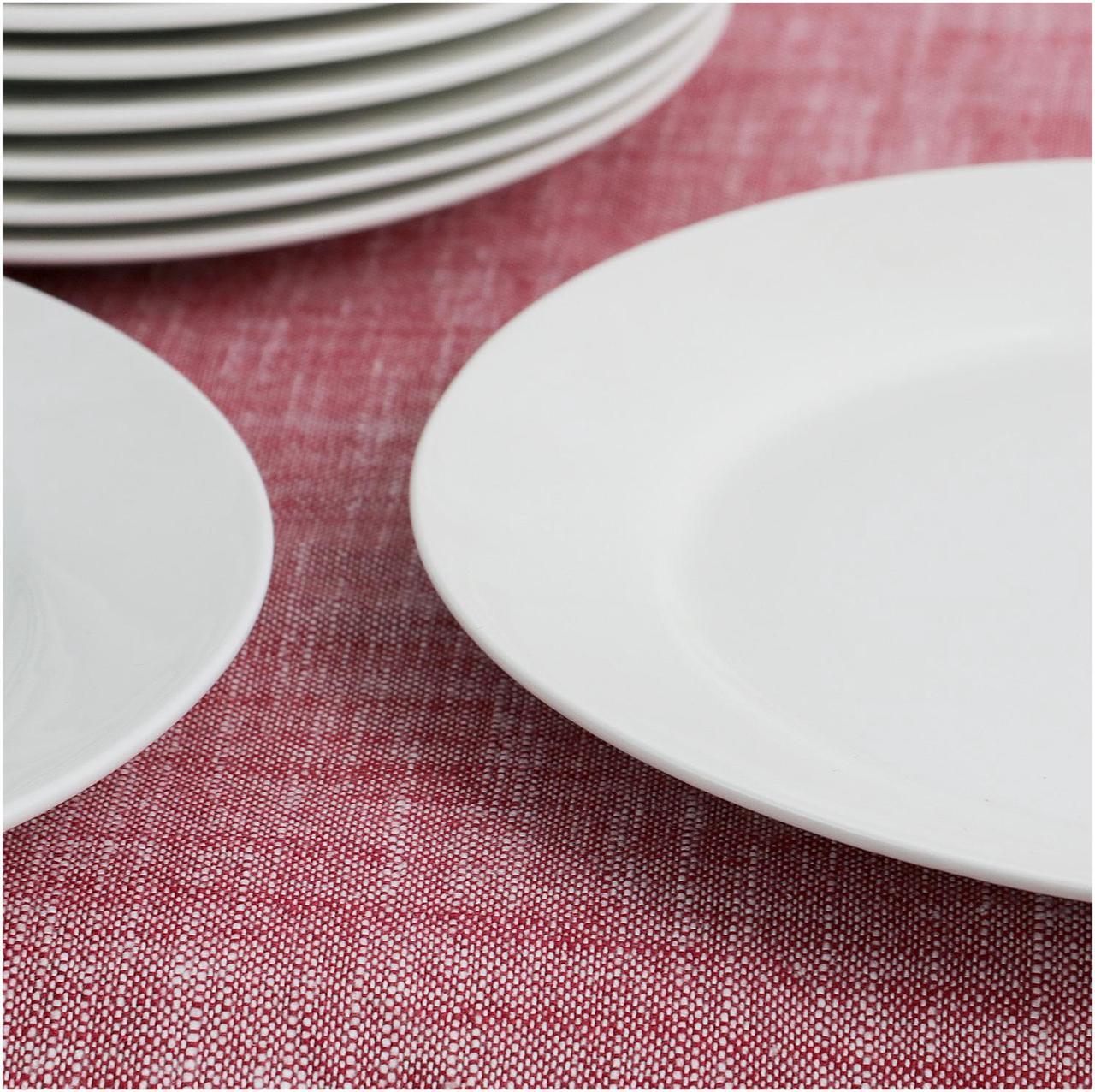 Alt view image 5 of 5 - Gibson Home Noble Court 12 Piece 7.5 inch Dessert Plate Set in White