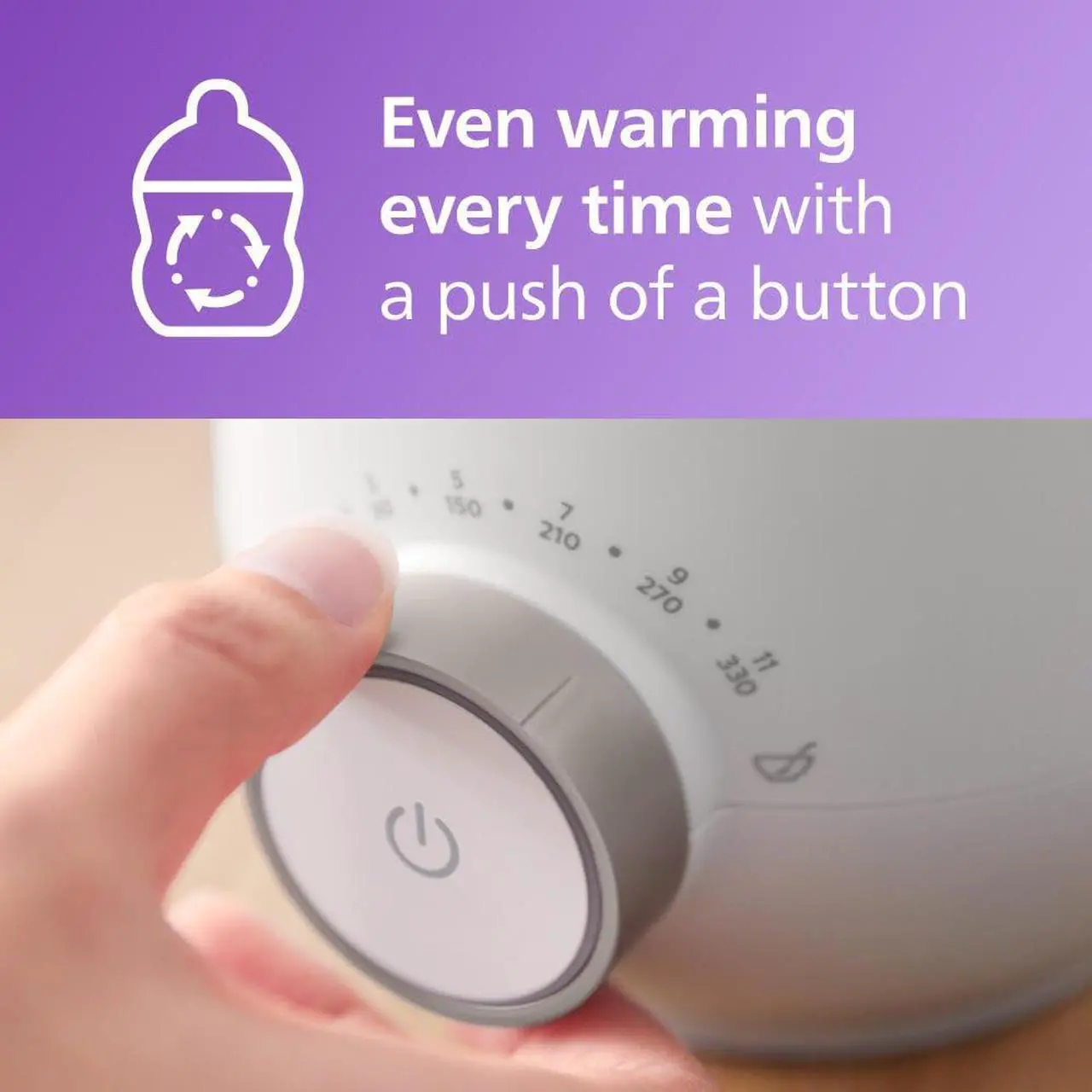 Alt view image 2 of 7 - Philips Avent Fast Baby Bottle Warmer with Smart Temperature Control and Automatic Shut-Off SCF358/00