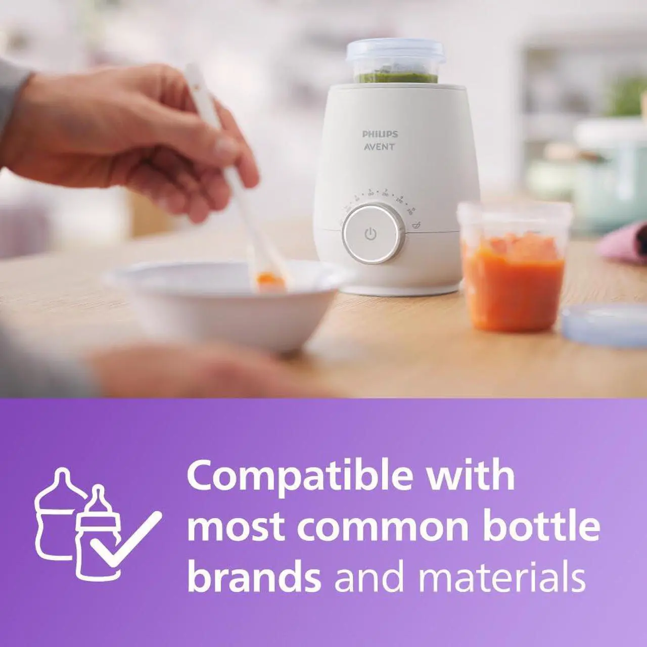 Alt view image 4 of 7 - Philips Avent Fast Baby Bottle Warmer with Smart Temperature Control and Automatic Shut-Off SCF358/00