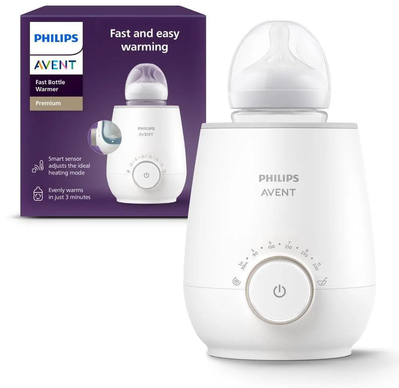 Main image of Philips Avent Fast Baby Bottle Warmer with Smart Temperature Control and Automatic Shut-Off SCF358/00