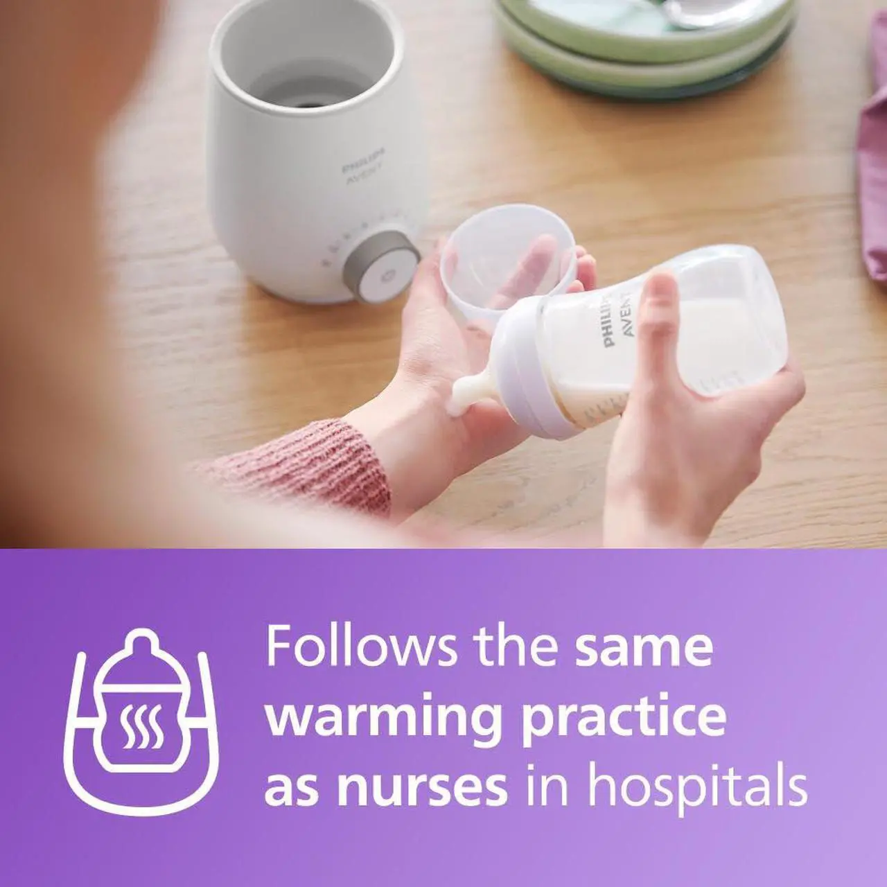 Alt view image 6 of 7 - Philips Avent Fast Baby Bottle Warmer with Smart Temperature Control and Automatic Shut-Off SCF358/00