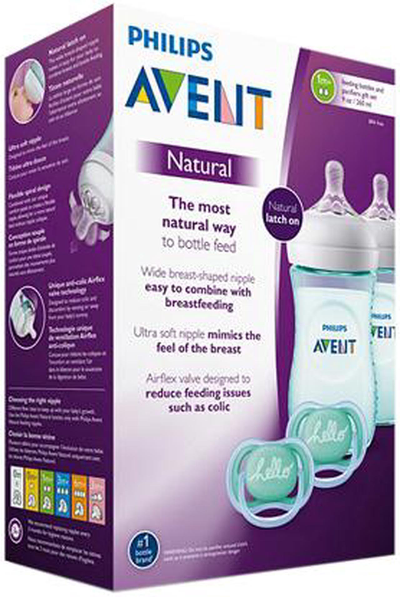 Alt view image 8 of 8 - Philips Avent Natural Baby Bottle Teal Baby Gift Set SCD113/24