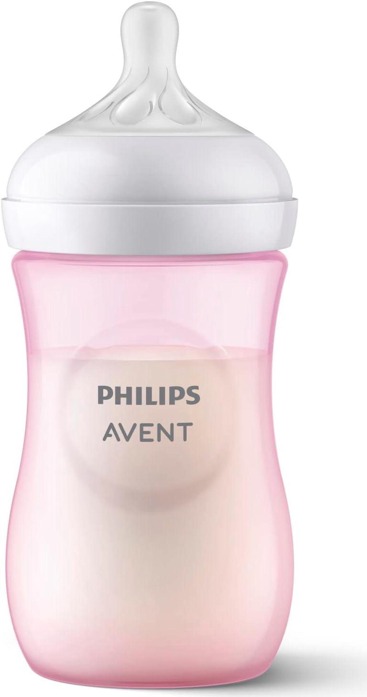 Alt view image 12 of 17 - Philips Avent Natural Baby Bottle With Natural Response Nipple, Pink, 9oz, 3pk, SCY903/13