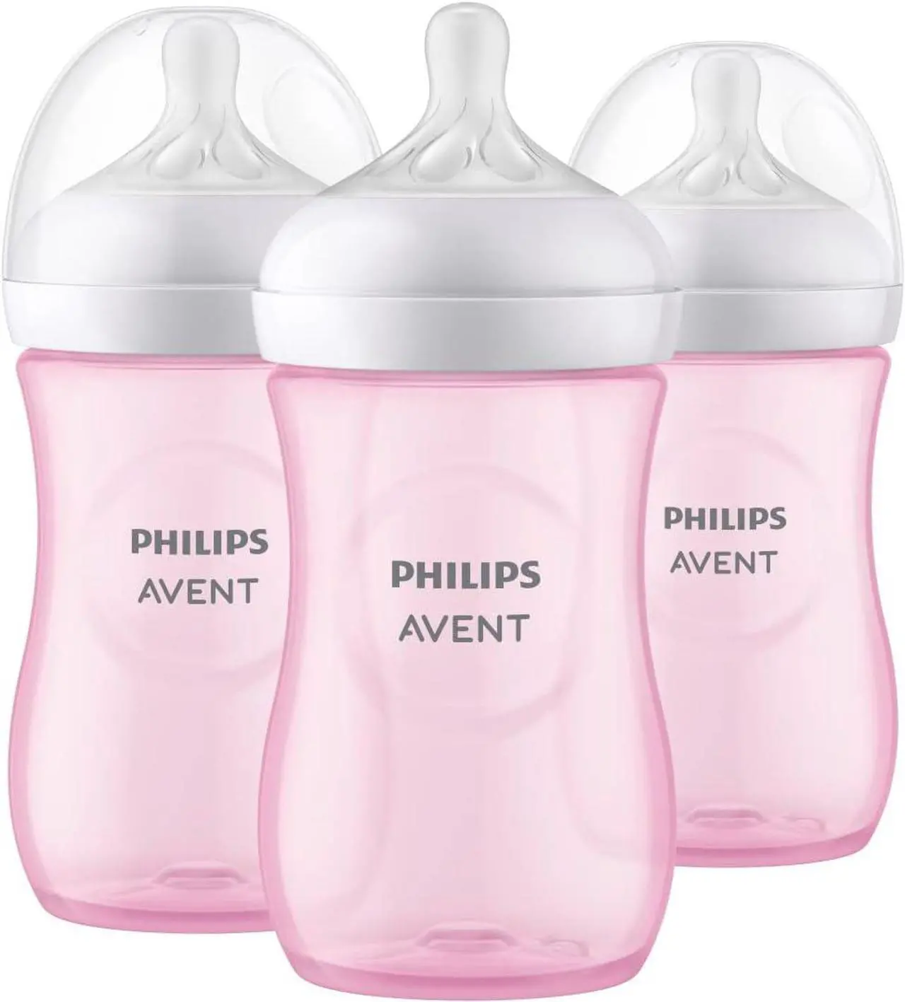 Alt view image 10 of 17 - Philips Avent Natural Baby Bottle With Natural Response Nipple, Pink, 9oz, 3pk, SCY903/13