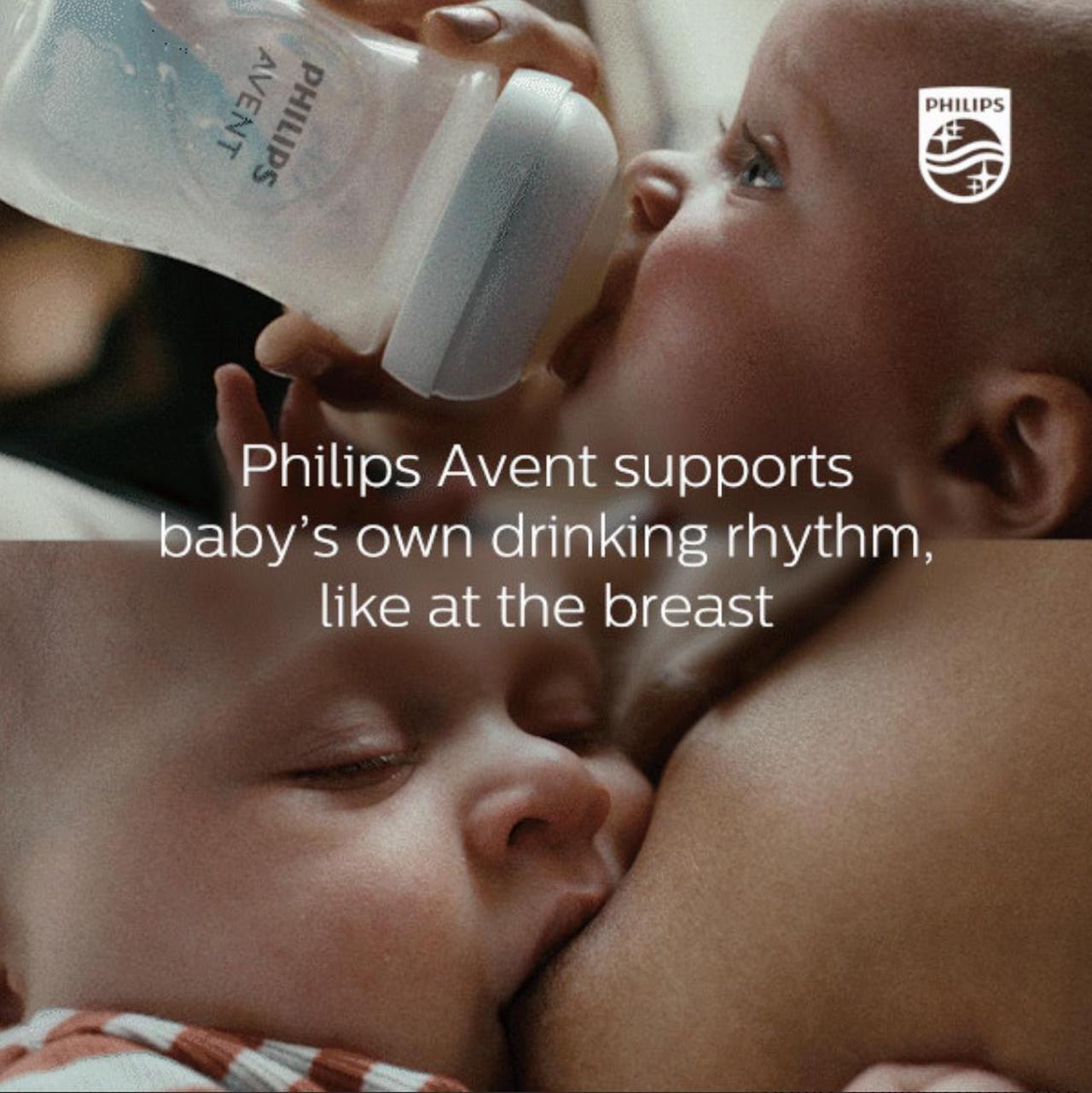 Alt view image 9 of 17 - Philips Avent Natural Baby Bottle With Natural Response Nipple, Blue, 9oz, 3pk, SCY903/23