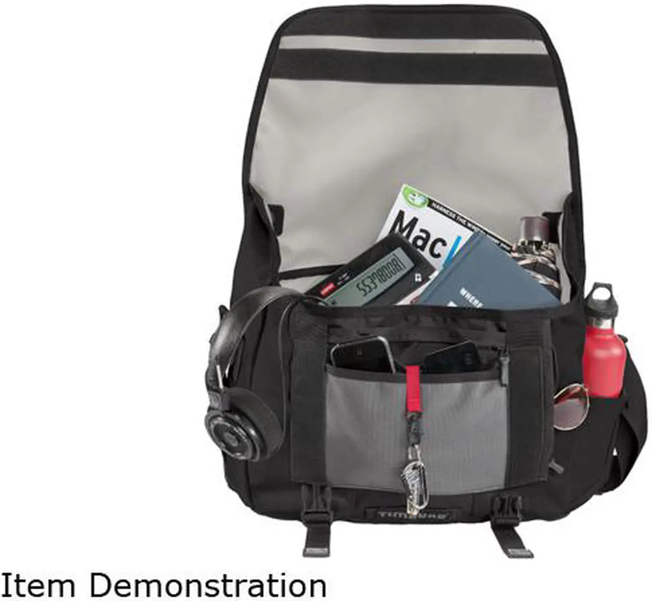 Alt view image 4 of 7 - Timbuk2 Commute Messenger Black/Black/Black 269-4-2001 up to 15 inches -M