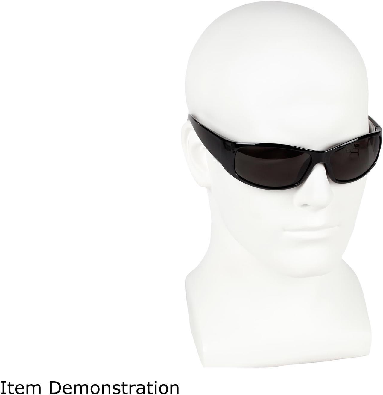 Alt view image 4 of 5 - Smith and Wesson Safety Glasses (21303), Elite Safety Sunglasses, Smoke Anti-Fog Lenses with Black Frame
