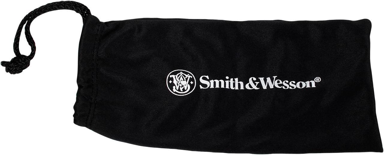 Alt view image 3 of 5 - Smith and Wesson Safety Glasses (21303), Elite Safety Sunglasses, Smoke Anti-Fog Lenses with Black Frame