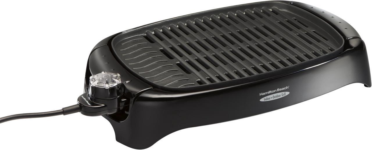 Alt view image 3 of 5 - Hamilton Beach 8 Serving Health Smart Indoor / Outdoor Smokeless Grill 31605N