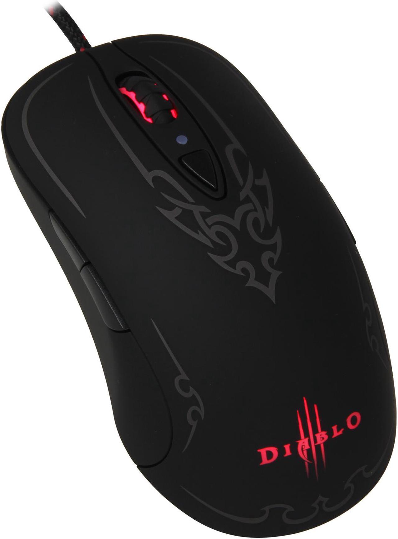 Main image of SteelSeries Diablo III 62151 Black 8 Buttons 1 x Wheel USB Wired Laser Gaming Mouse