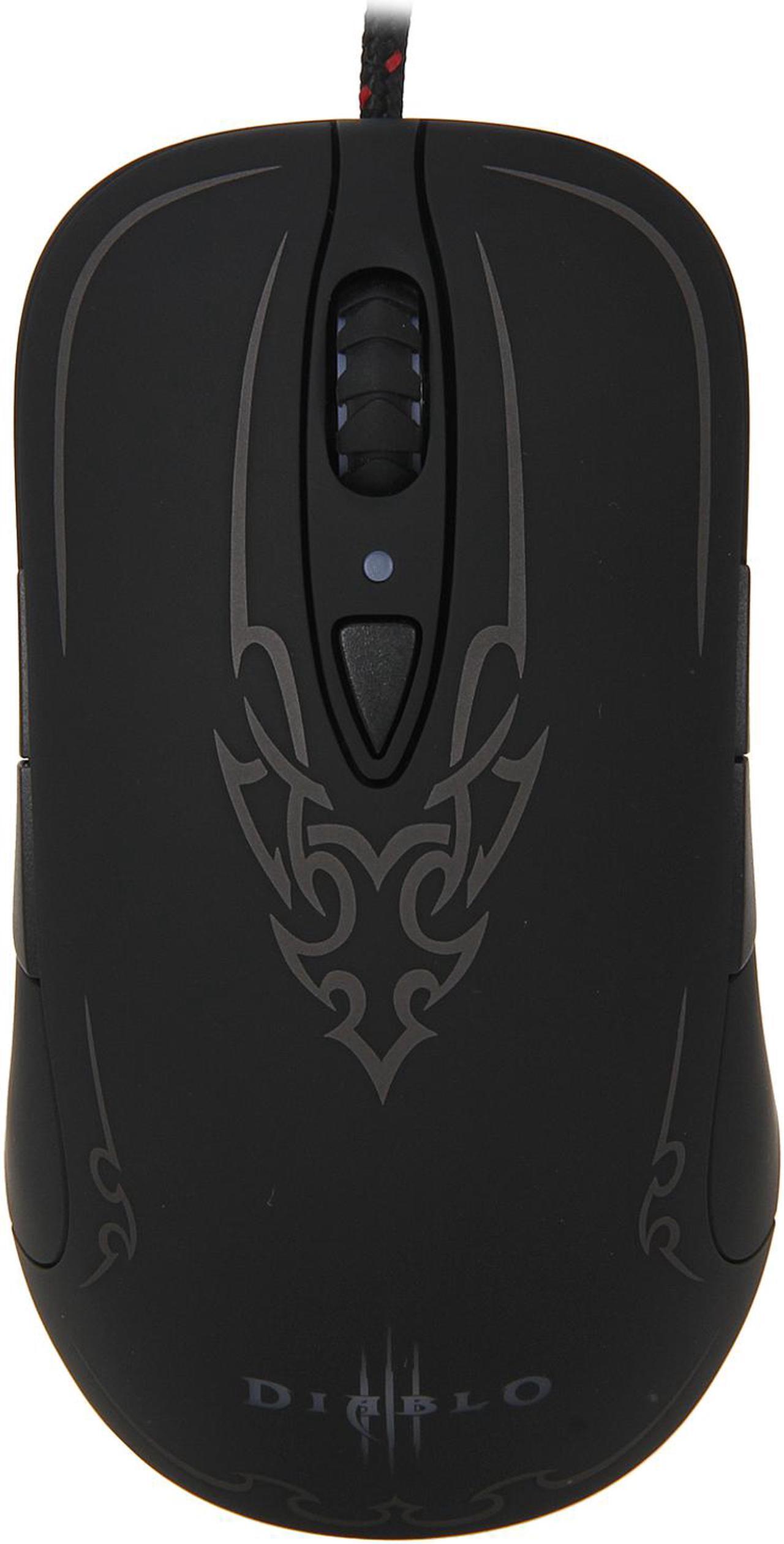 Alt view image 2 of 5 - SteelSeries Diablo III 62151 Black 8 Buttons 1 x Wheel USB Wired Laser Gaming Mouse