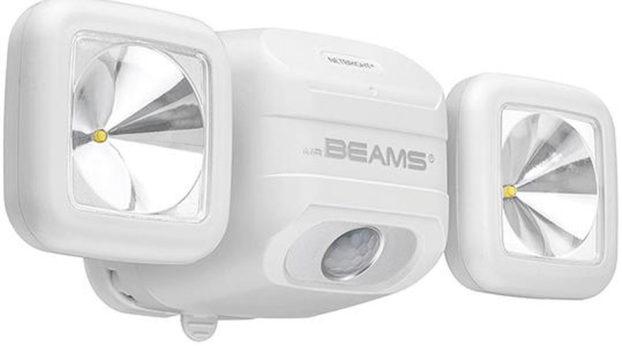 Alt view image 2 of 7 - Mr Beams MBN3000 Wireless Motion Sensing 500 Lumen LED Networked NetBright® High Performance Motion Security Light, White