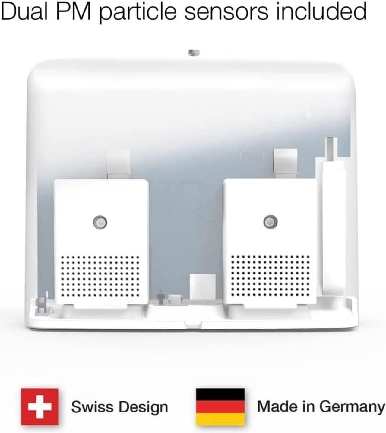 Alt view image 2 of 9 - AirVisual Outdoor - Outdoor Air Quality Monitor, Detects PM1, PM2.5, PM10, CO2, Temperature, Humidity, Pressure; Modular Sensor Design, Wi-Fi, LAN, German Made
