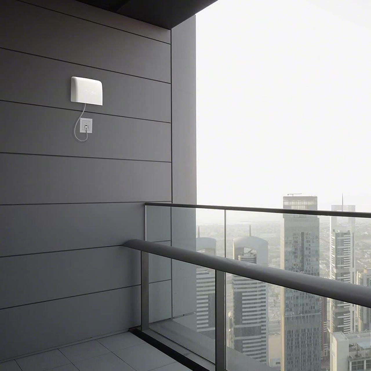 Alt view image 7 of 9 - AirVisual Outdoor - Outdoor Air Quality Monitor, Detects PM1, PM2.5, PM10, CO2, Temperature, Humidity, Pressure; Modular Sensor Design, Wi-Fi, LAN, German Made