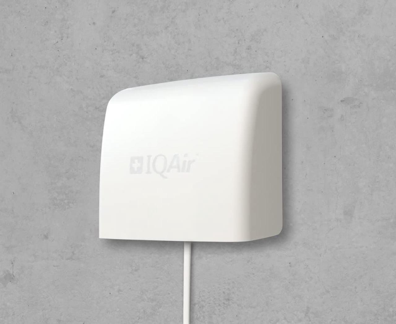 Alt view image 9 of 9 - AirVisual Outdoor - Outdoor Air Quality Monitor, Detects PM1, PM2.5, PM10, CO2, Temperature, Humidity, Pressure; Modular Sensor Design, Wi-Fi, LAN, German Made
