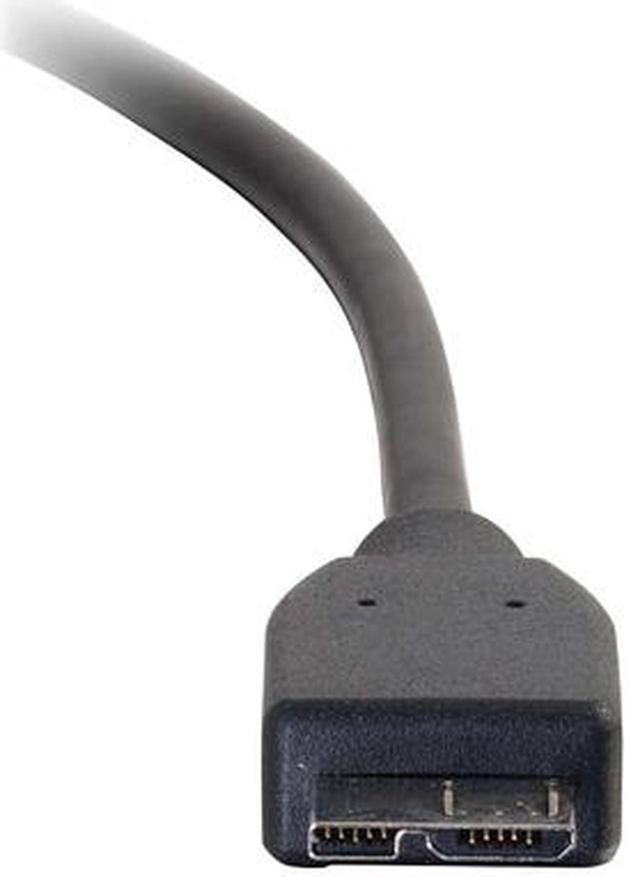 Alt view image 5 of 5 - C2G 28864 10FT USB 3.0 (USB 3.1 GEN 1) USB-C TO USB MICRO-B CABLE M/M - BLACK