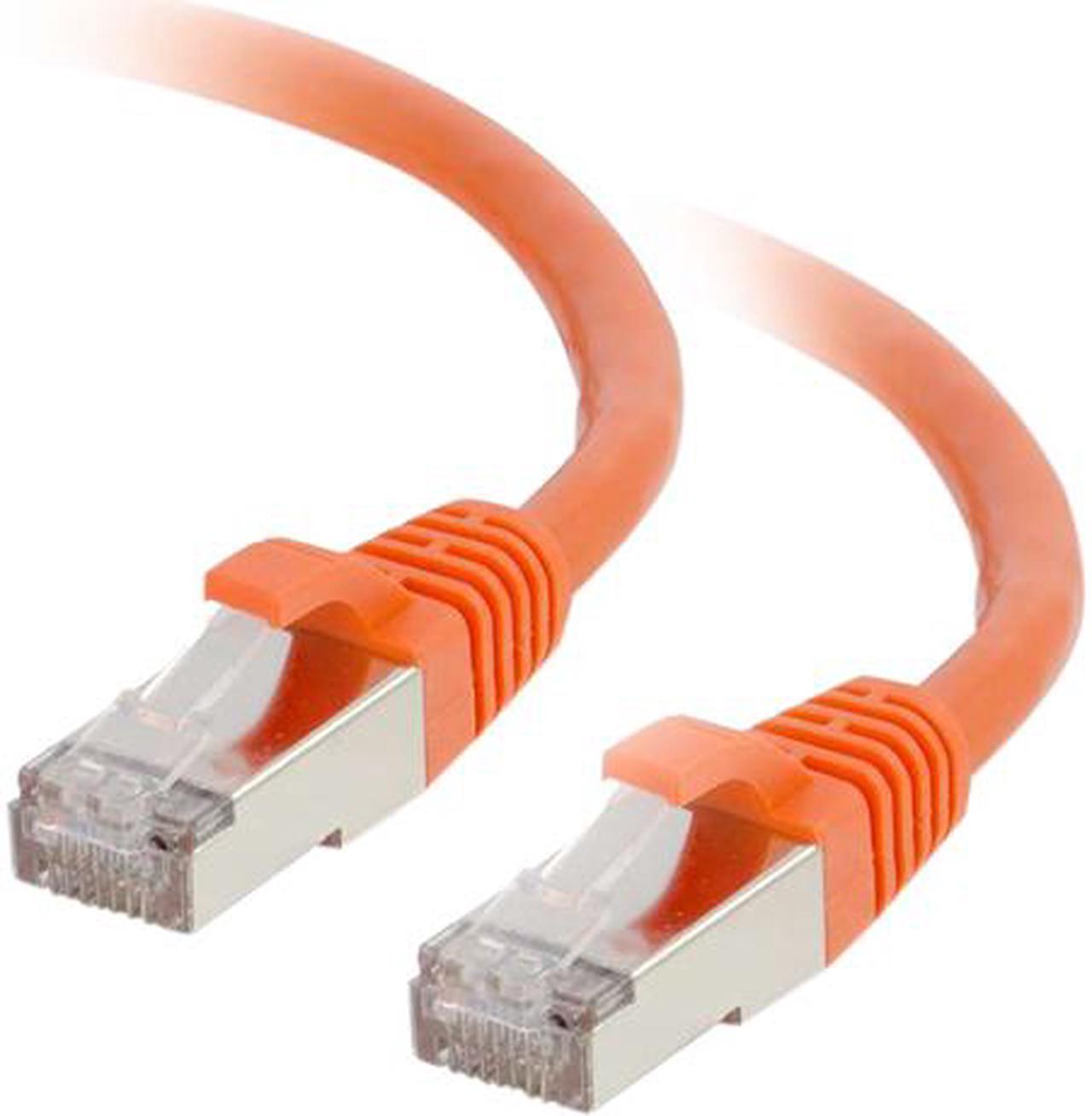 C2G / Cables to Go 00880 Cat6 Snagless Shielded (STP) Network Patch Cable, Orange (5 Feet/1.52 Meters)