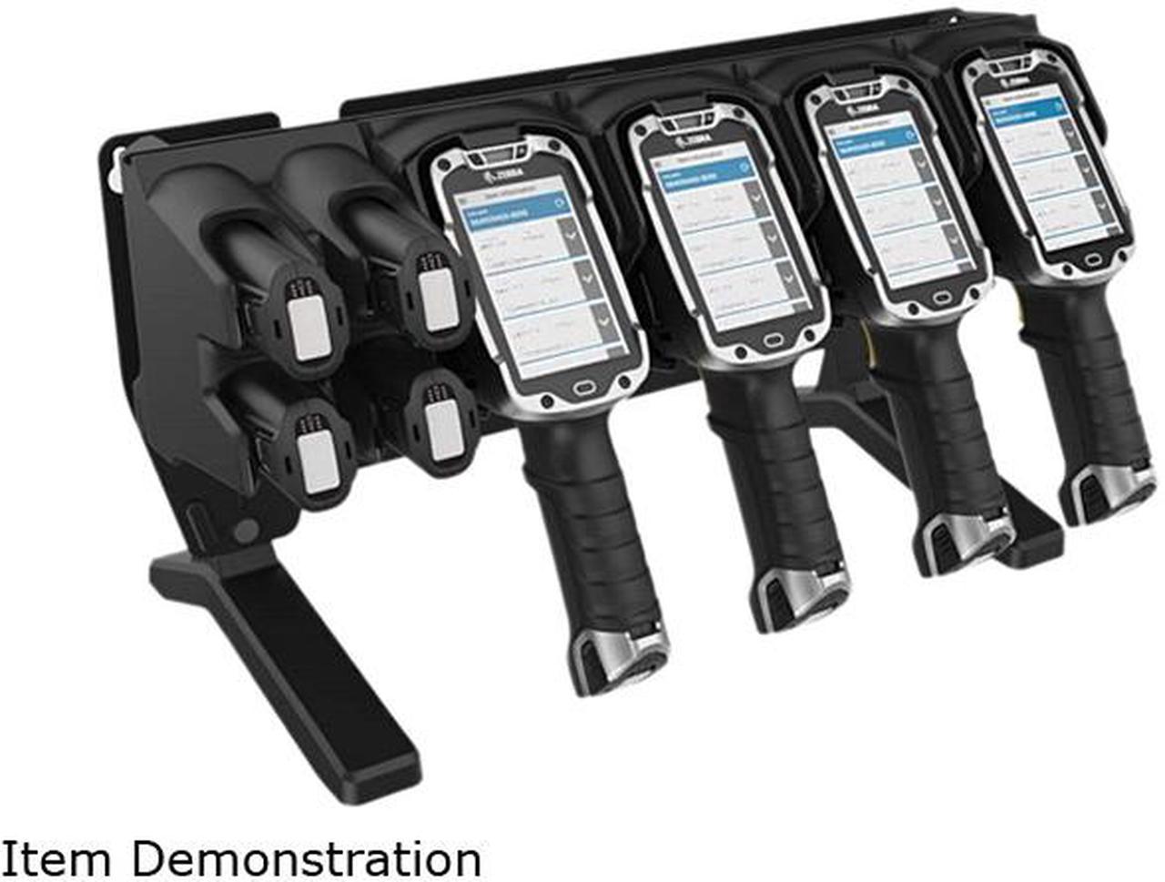 Zebra CRD-TC8X-5SC4BC-01 4-Slot Charge Only Cradle with 4-Slot Spare Battery Charger for TC8000 Mobile Computers