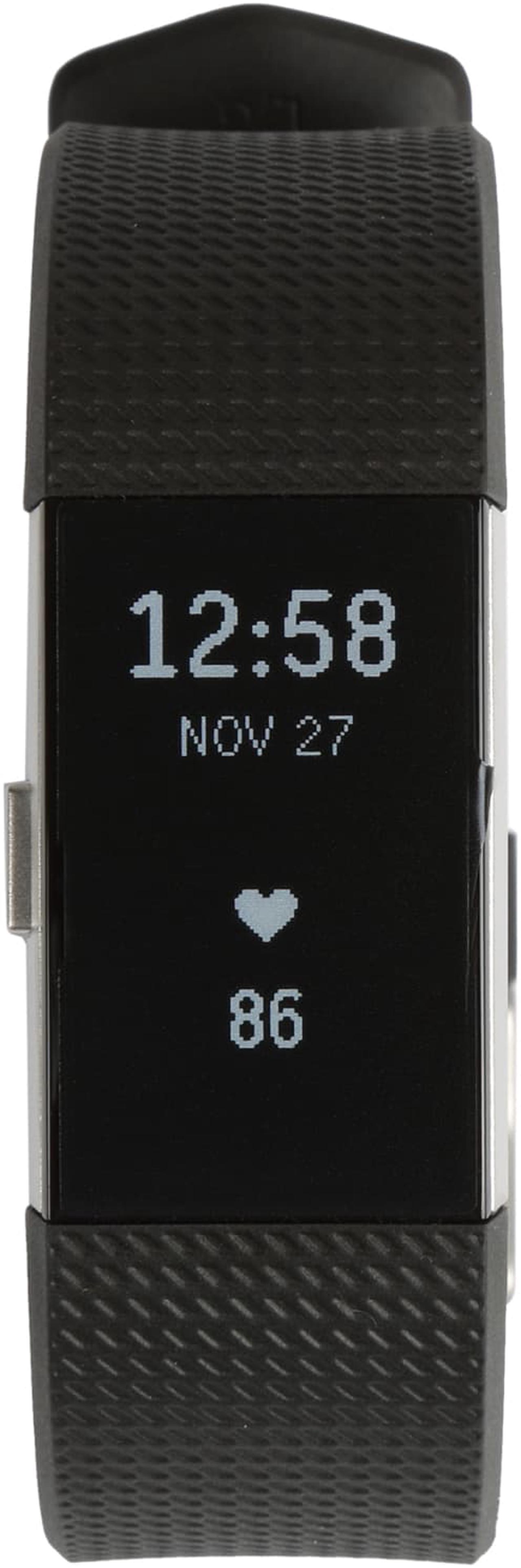 Alt view image 2 of 4 - Fitbit Charge 2 Heart Rate and Fitness Wristband Large - Black