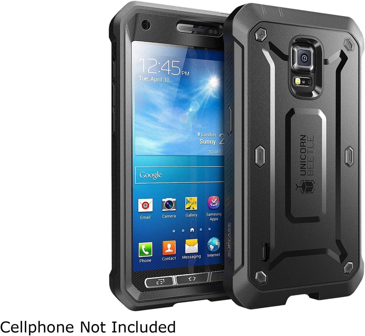 Main image of SUPCASE Samsung Galaxy S5 Active Case (for SM-G870A Water and Shock Resistant Version Smartphone) - Unicorn Beetle PRO Series Full-body Hybrid Protective Case (Black/Black)