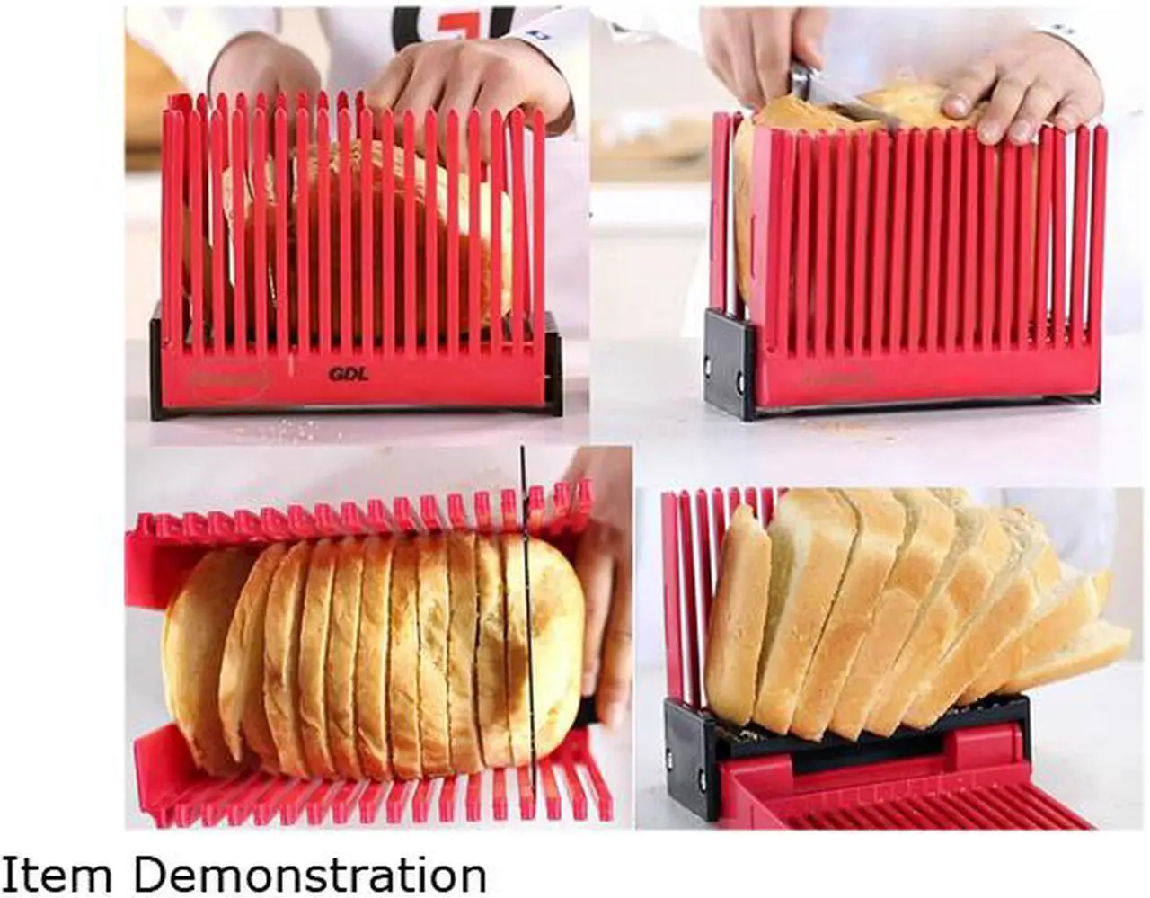 Alt view image 4 of 7 - Foldable toast bread slicer bread uniform cutting