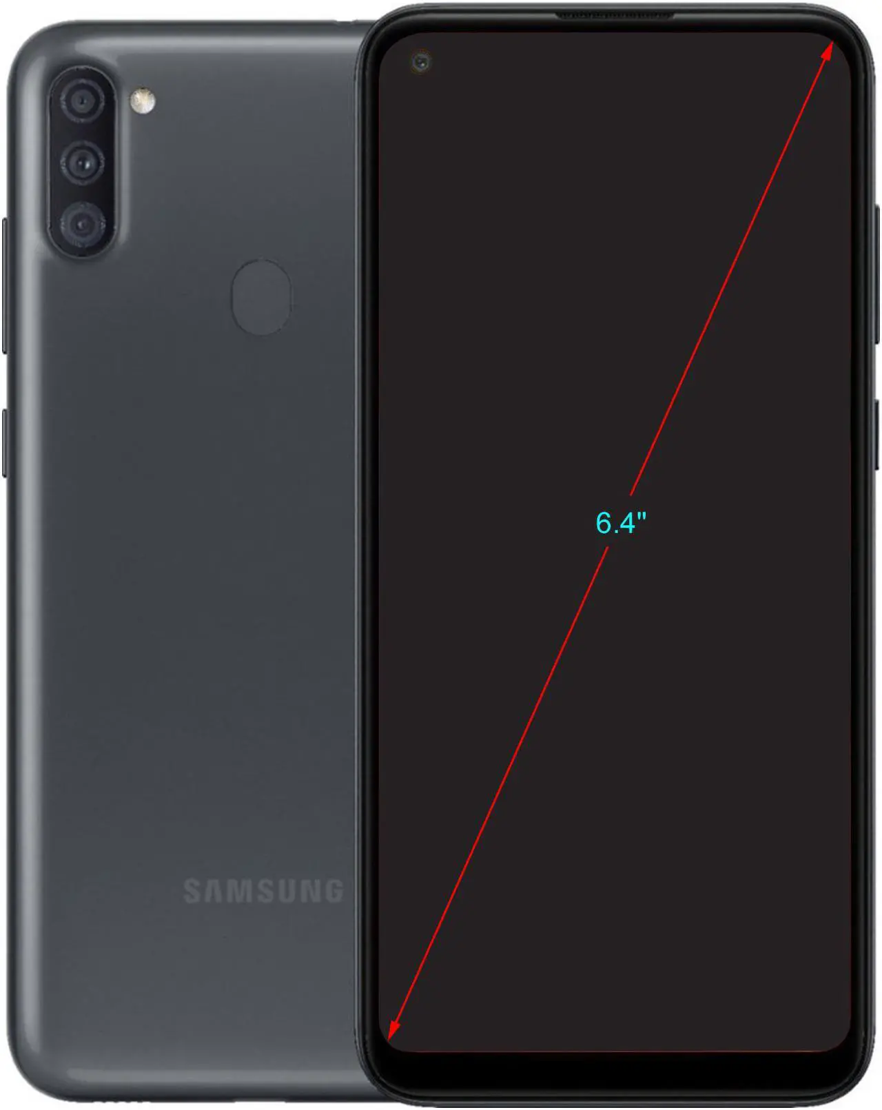 Alt view image 2 of 2 - Samsung Galaxy A11 Smartphone, 32GB Storage, Unlocked Cellular - Black