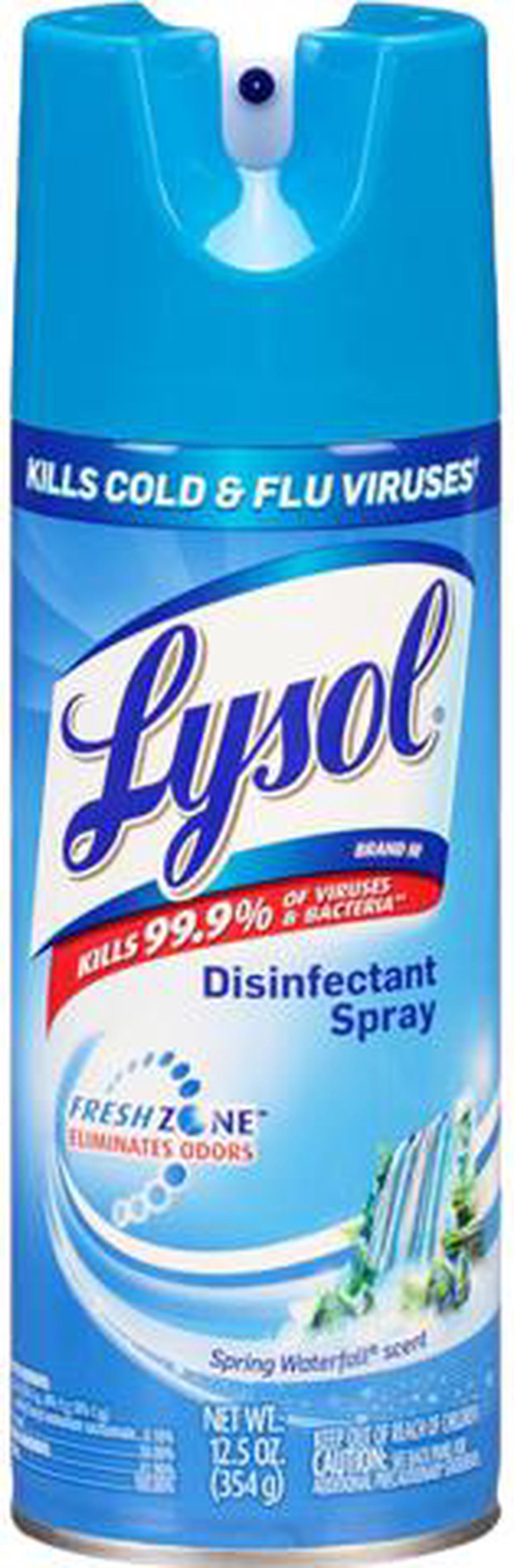Main image of LYSOL Brand Disinfectant Spray, Spring Waterfall, Liquid, 12 Oz. Aerosol Can ...